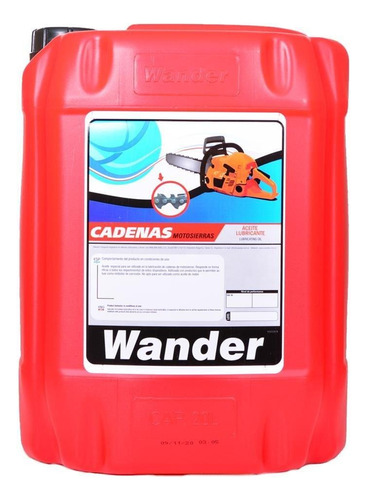 Aceite Cadenas Motosierra Wander Balde X 20 Lts