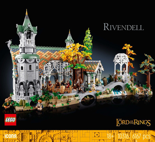 Lego Lord Of The Rings Rivendel 10316 - 6167 Pz
