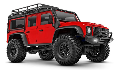 Traxxas Mini Trx4m Landrover Defender 1/18 4wd 97054-1 Color Rojo