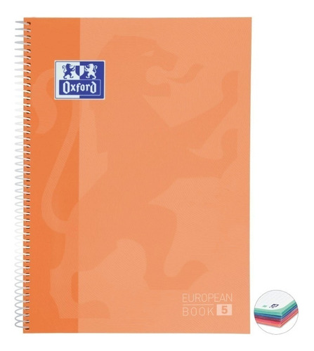 Caderno Universitário Espiral Oxford 5m 120 Fls Capa Dura Cor Laranja Pastel