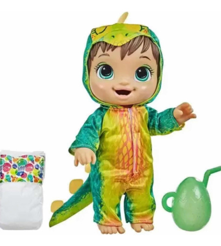 Boneca Baby Alive Dino Cuties Bebessauro Morena F0934