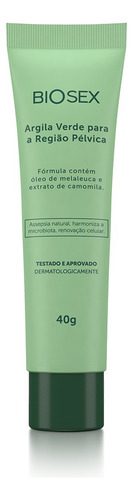 Argila Verde Para Região Pélvica Biosex - 40 G Tipo de pele os tipos