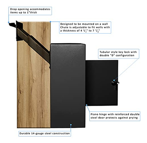 Durabox D700 A Través De La Pared Caja De Gota Con Rampa Aju
