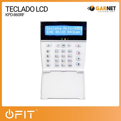 Imagen 2 de 10 de Teclado Lcd Alonso Kpd-860-rf Alfanumerico Con Tecnología Rf