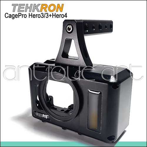 A64 Jaula Tehkron Gopro Hero3 3+ Hero4 Top Handle Canon Lpe6 (Usado)