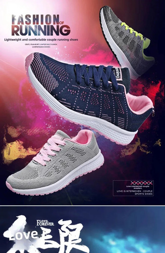 Zapatillas Deportivas De Malla Para Mujer, Zapatillas Casual