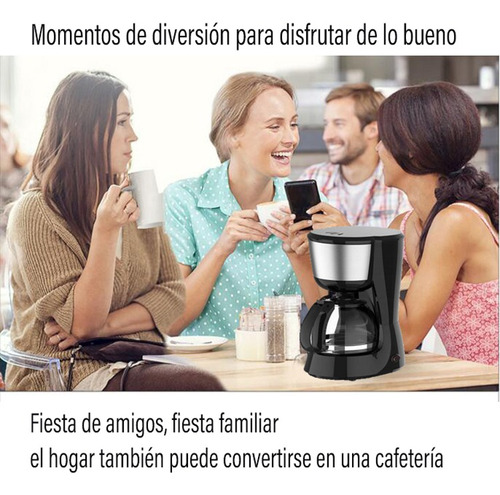 Cafetera De Goteo Semi Automática, Negro, 750ml, 120v