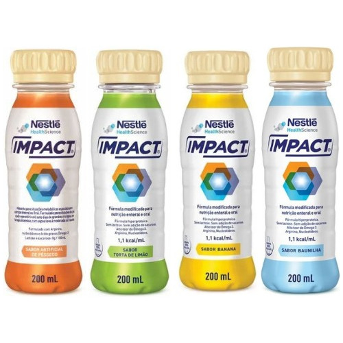 Impact Nestle 200ml - Kit C/12 Frascos (escolha O Sabor) 