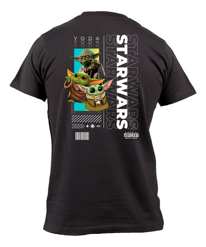 Playera Baby Yoda Grogu Star Wars Frente Y Espalda 10