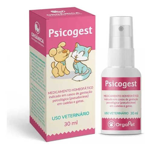 Orgapet Psicogest Cães E Gatos - 30ml Homeopático 