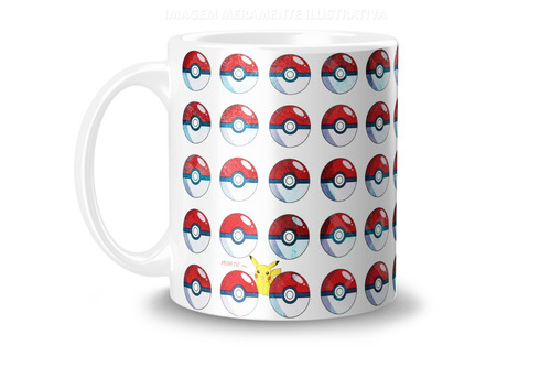  Caneca Personalizada Pokemon Pikachu 325 Ml 12x S/ Juros