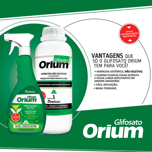 3x Herbicida Jardinagem Amadora 500ml Fácil Aplicação