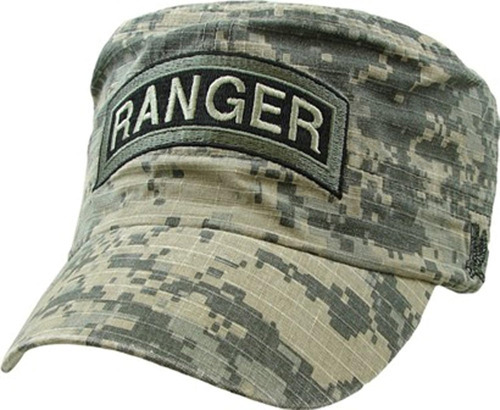 U.s. Army Ranger - Gorra Plana, Camuflaje Digital, Ajustable