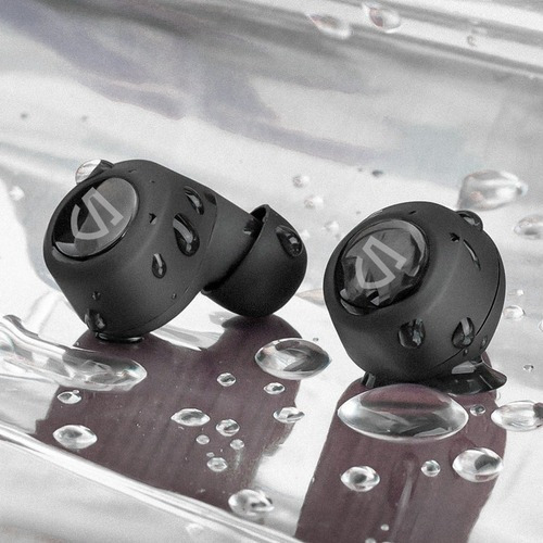 Imagen 4 de 12 de Auricular in-ear gamer inalámbrico Soundpeats Manos libres H1 negro con luz LED
