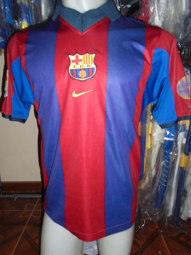 Camiseta Barcelona España Nike 1999 2000 Rivaldo 10 Brasil M