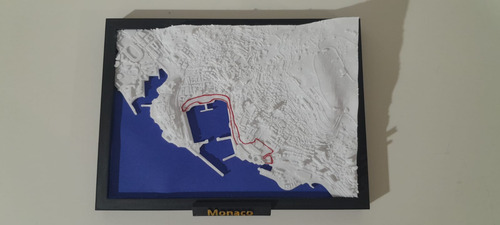 F1 Circuito Monaco Gp En Relieve
