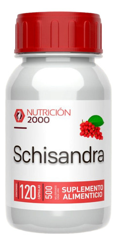 Schizandra 120 Cápsulas Nutrición 2000 Sabor Sin Sabor