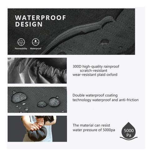 Funda Impermeable Para Mochila, Ajustable (25 A 45 L)