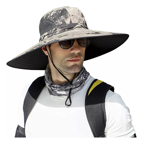 Sombrero De Sol Al Aire Libre Para Hombre Con Protección Uv