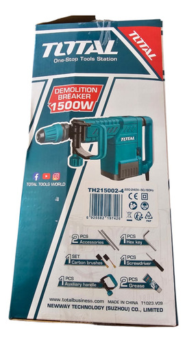 Martillo Demoledor 1500w. Industrial Total Th215002-4