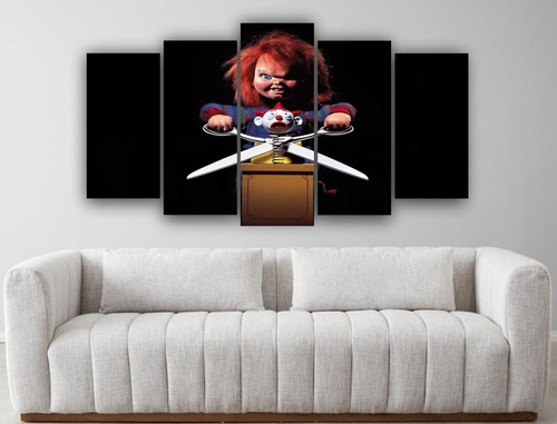 Cuadro Decorativo Chucky Set De 5 Piezas Cine De Terror - 03