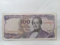 Comprar Billete De Colombia 100 Pesos Del Año 1977