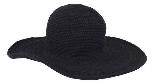 San Diego Hat Company - Ganchillo De Algodón Negro De 4 PuLG