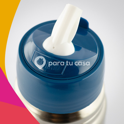 Imagen 3 de 11 de Termo Lumilagro Luminox Color De Acero Inoxidable 1lt