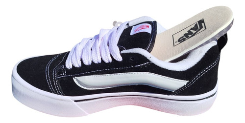 Zapatillas Vans Knu Skool Clasicas Blanco Y Negro Originales