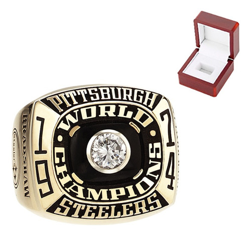 Nfl - Anillos De Campeonato De Los Pittsburgh Steelers 1974