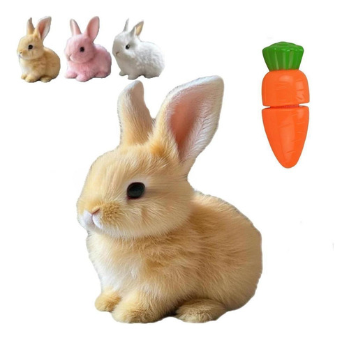 Pet De Juguete De Conejo Suave De Mascota Electrónica Rosa