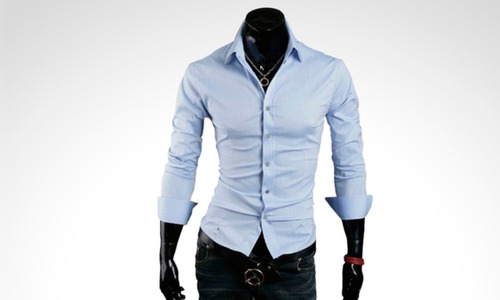 Promocion Camisa Entallada Slim Fit Para Hombre De Diseño