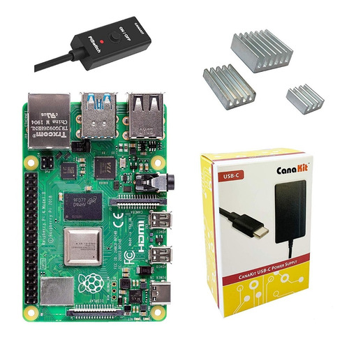 Canakit Raspberry Pi 4 Modelo B 4gb Ram Basic Starter Kit