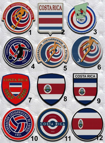 Parche Termoadhesivo Escudo 7,5 Cm Seleccion Costa Rica