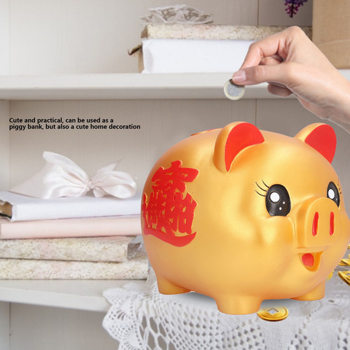 Caja Para Guardar Monedas Piggy Bank, Bonita Caricatura Con