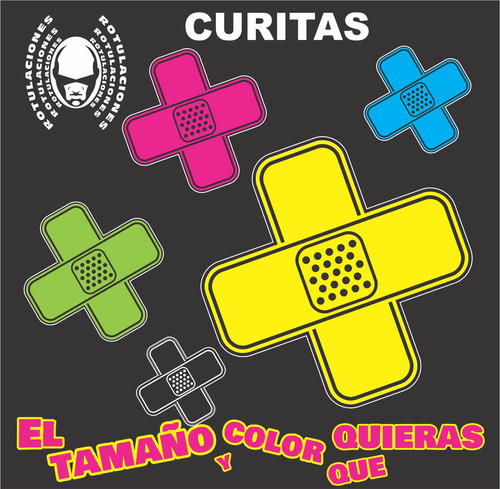 Calcomanías - Stickers  Rotulación - Vinil - Curitas