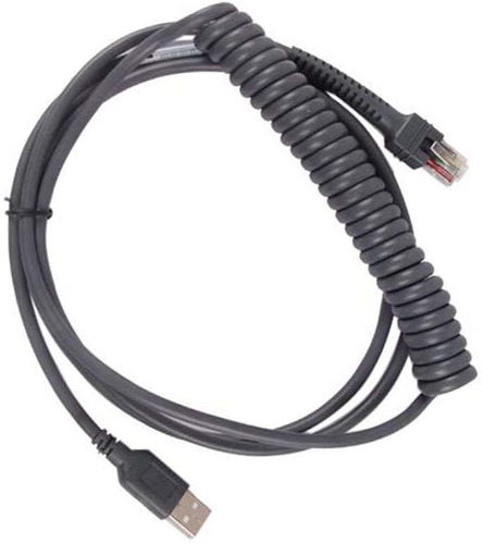 Partshe Ls2208 - Cable Usb En Espiral Para Motorola Symbol L