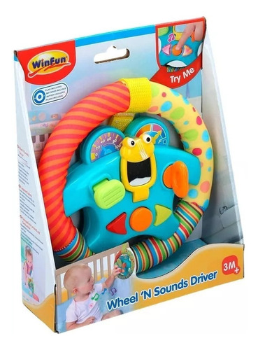 Volante Con Sonido Y Luz Winfun Para Bebe Original