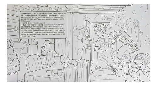 Contos Bíblicos Para Colorir: O Nascimento De Jesus