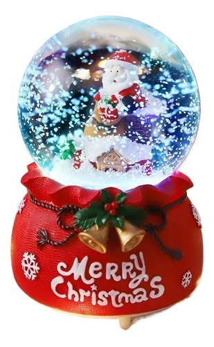 Bola De Cristal De Música Navideña Papá Noel Envía Regalos