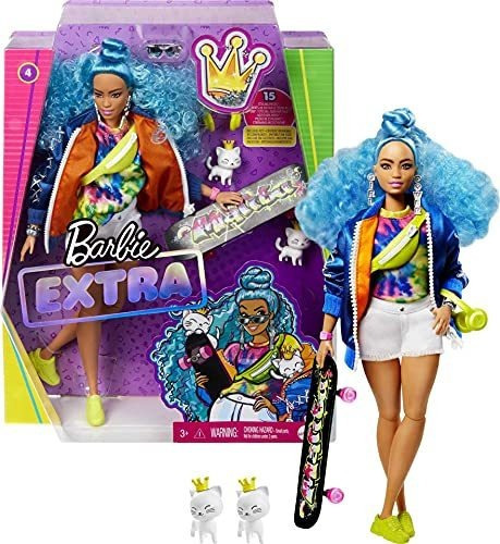 Muñeca Barbie Extra # 4, Curvy, Con Chaqueta Bomber 