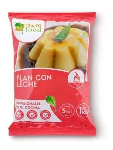10 Flan Con Leche Premium Frutilla Macro Food