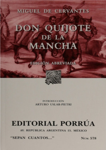 # 578. Don Quijote De La Mancha (edicion Abreviada)