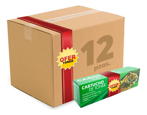 Caja 12 Pza Toner Nuevo 58a Compatible Con Laserjet Pro