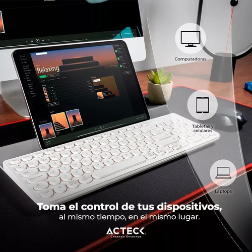 Teclado Multidispositivo Inspire Comp Español Blanco