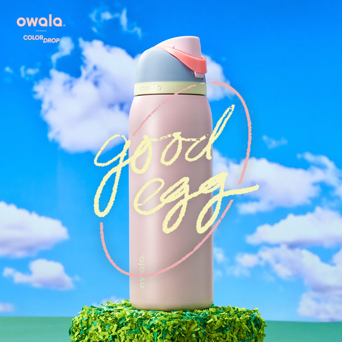 Owala Freesip 32oz 946ml Termo Acero Inoxidable Vaso Termico Color Good Egg