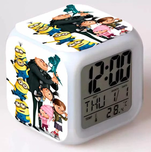 Reloj Despertador Minions, Mi Villano Favorito, New, S