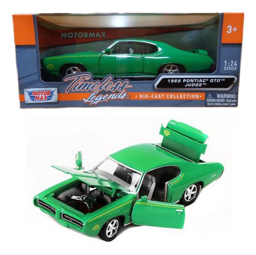 Pontiac Gto Judge 1969 1:24 Timeless Legends Motor Max Verde (Usado)