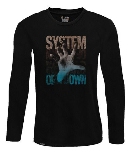 Camiseta Manga Larga Hombre System Of A Down Banda Rock Lbo2