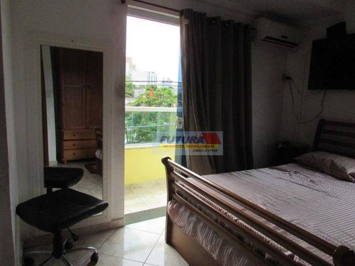 Sobrado Com 3 Dormitórios À Venda, 138 M² Por R$ 585.000,00 - Centro - São Vicente/sp - So0343